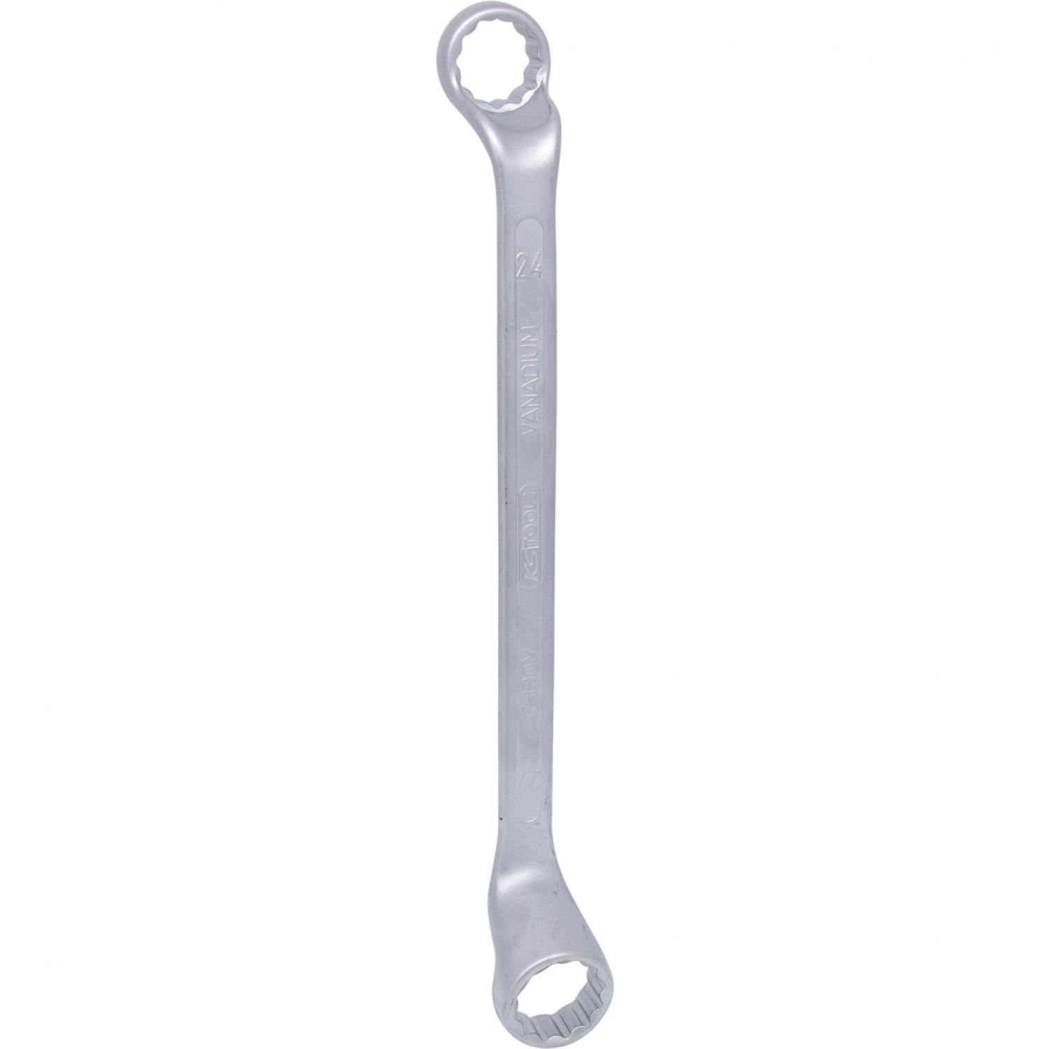 картинка Двусторонний накидной ключ, изогнутый, 24х27 мм подвеска от магазина "Элит-инструмент"