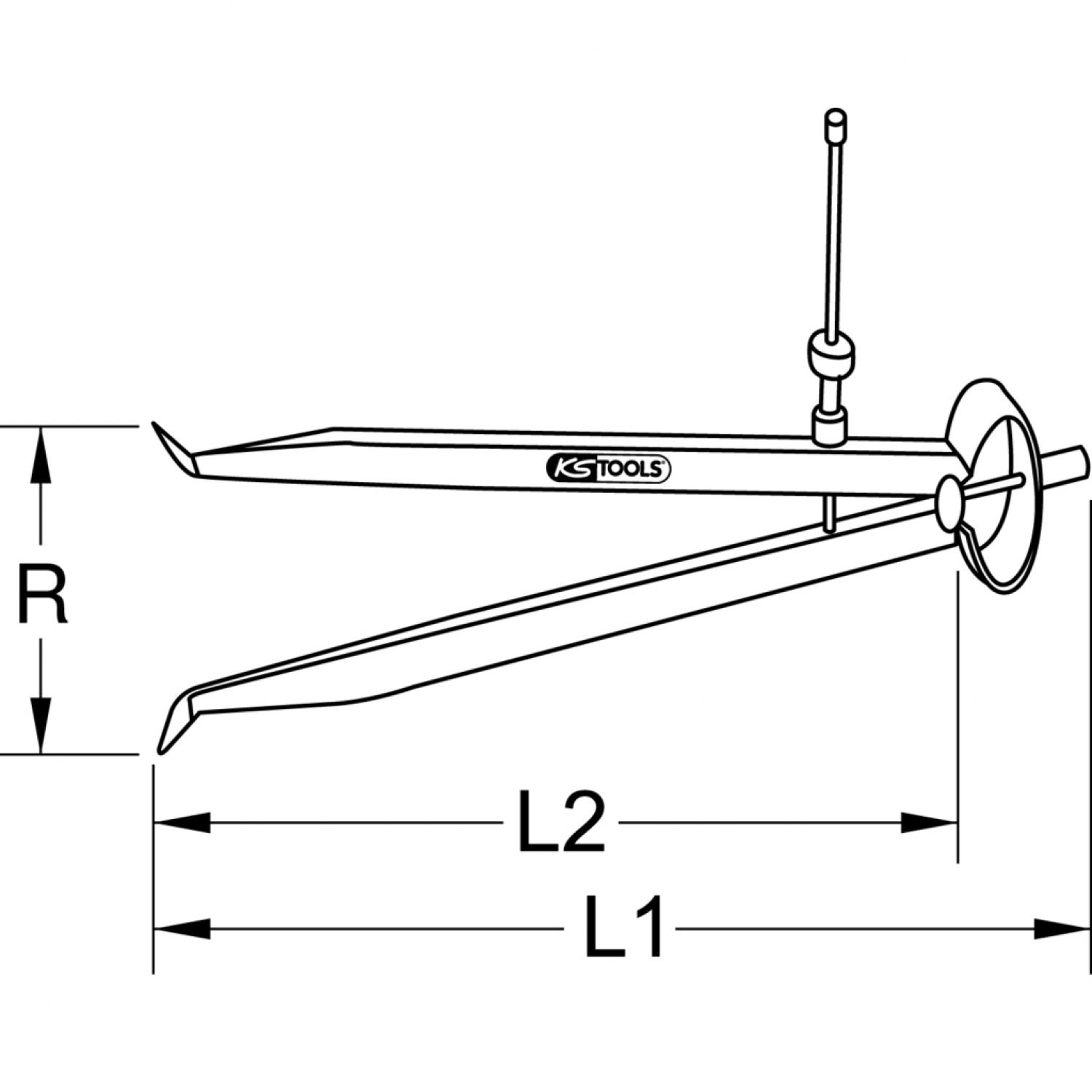 картинка Прецизионный пружинный кронциркуль для внутренних измерений, 200 мм от магазина "Элит-инструмент"