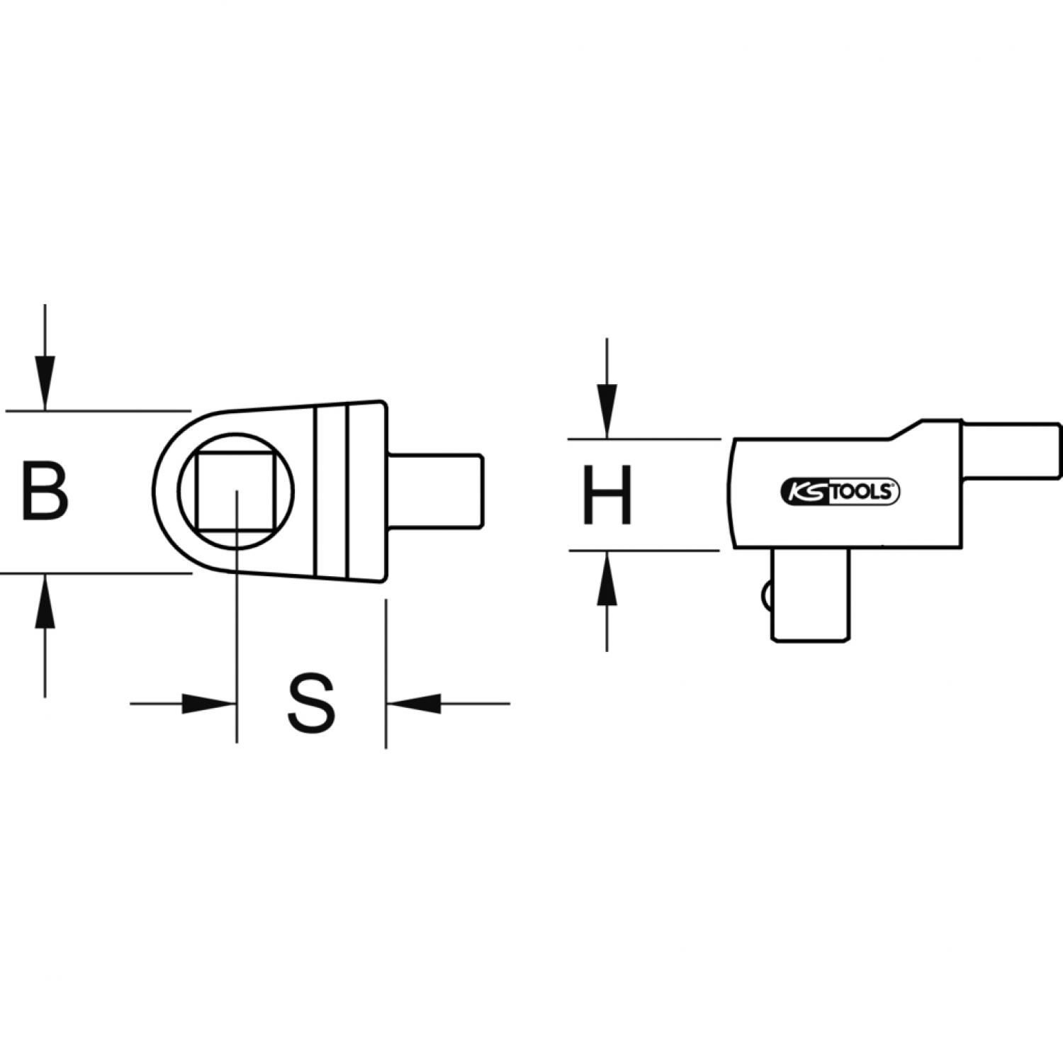картинка Вставной четырехгранник 9х12 мм, 1/4" от магазина "Элит-инструмент"