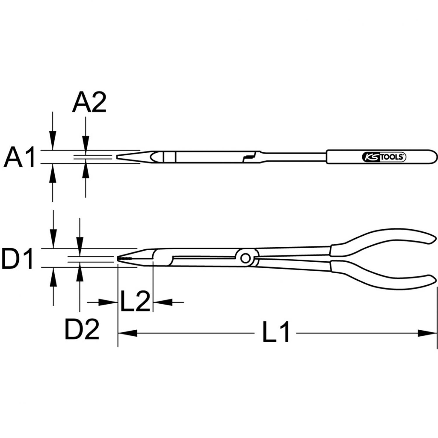 картинка Комплект плоскогубцев с двойным шарниром, XL от магазина "Элит-инструмент"