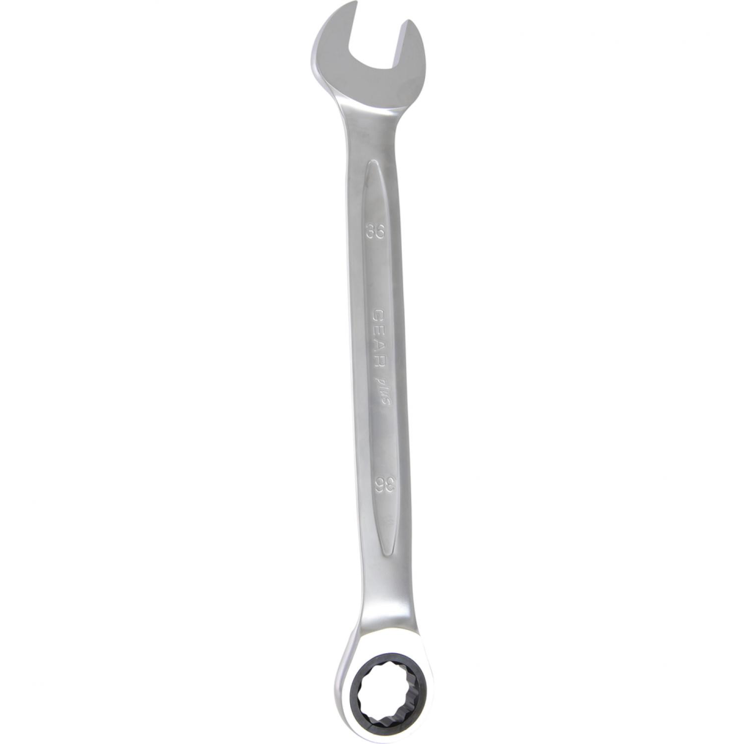 картинка Комбинированный ключ с трещоткой GEARplus, переключающийся, 36 мм подвеска от магазина "Элит-инструмент"