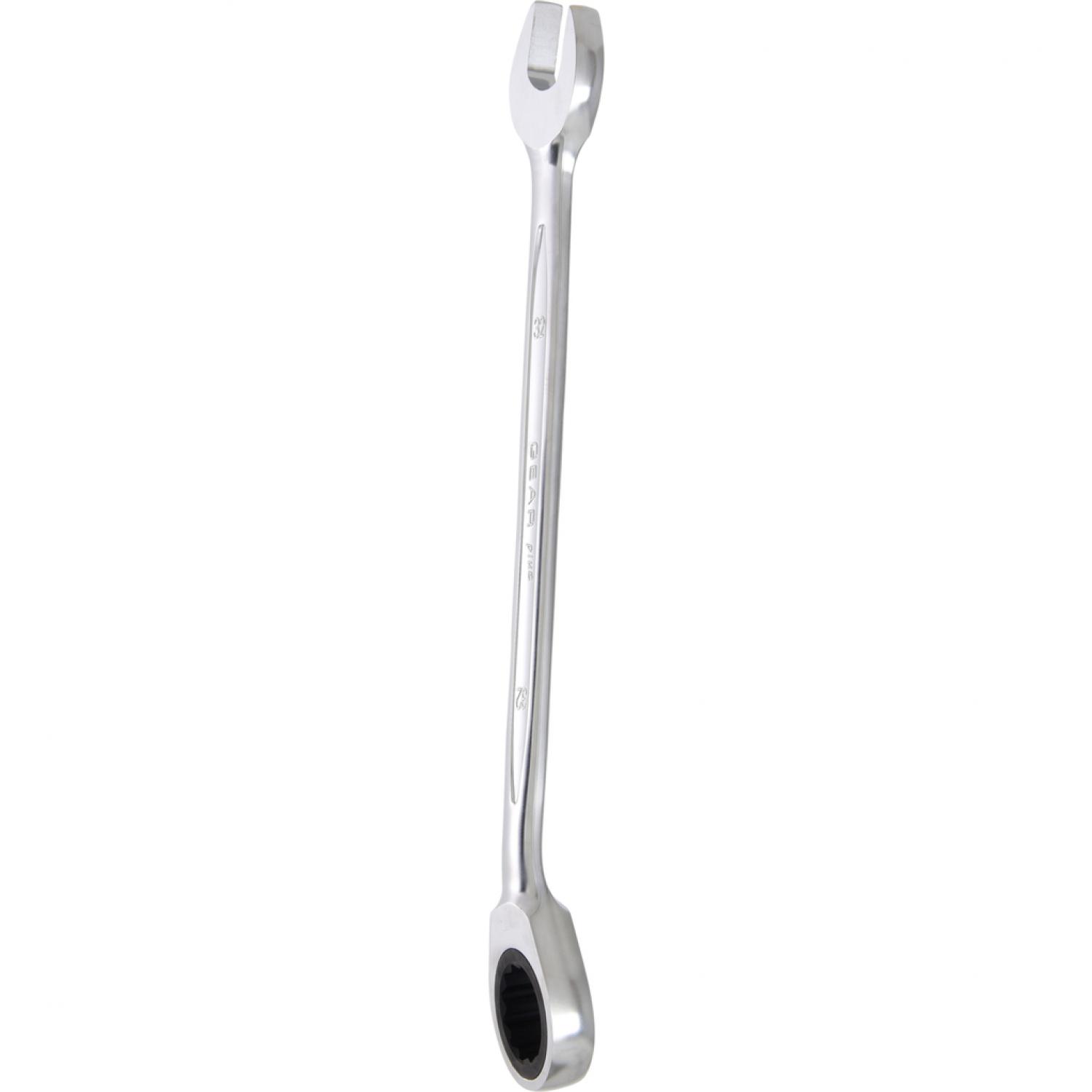 картинка Комбинированный ключ с трещоткой GEARplus, переключающийся, 32 мм подвеска от магазина "Элит-инструмент"