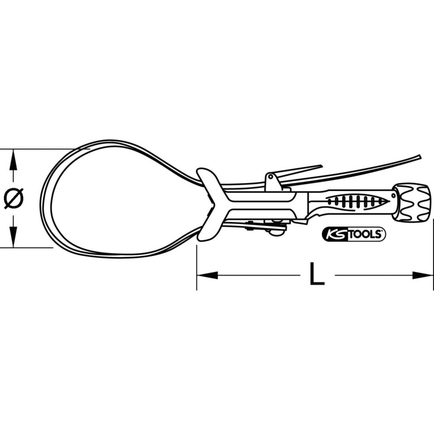 картинка Ременной трубный ключ, Ø 160 мм от магазина "Элит-инструмент"