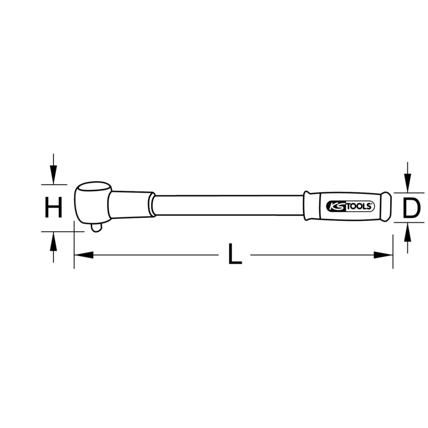 картинка Динамометрический ключ с трещоткой, с тонкой настройкой, 25-155 Нм от магазина "Элит-инструмент"