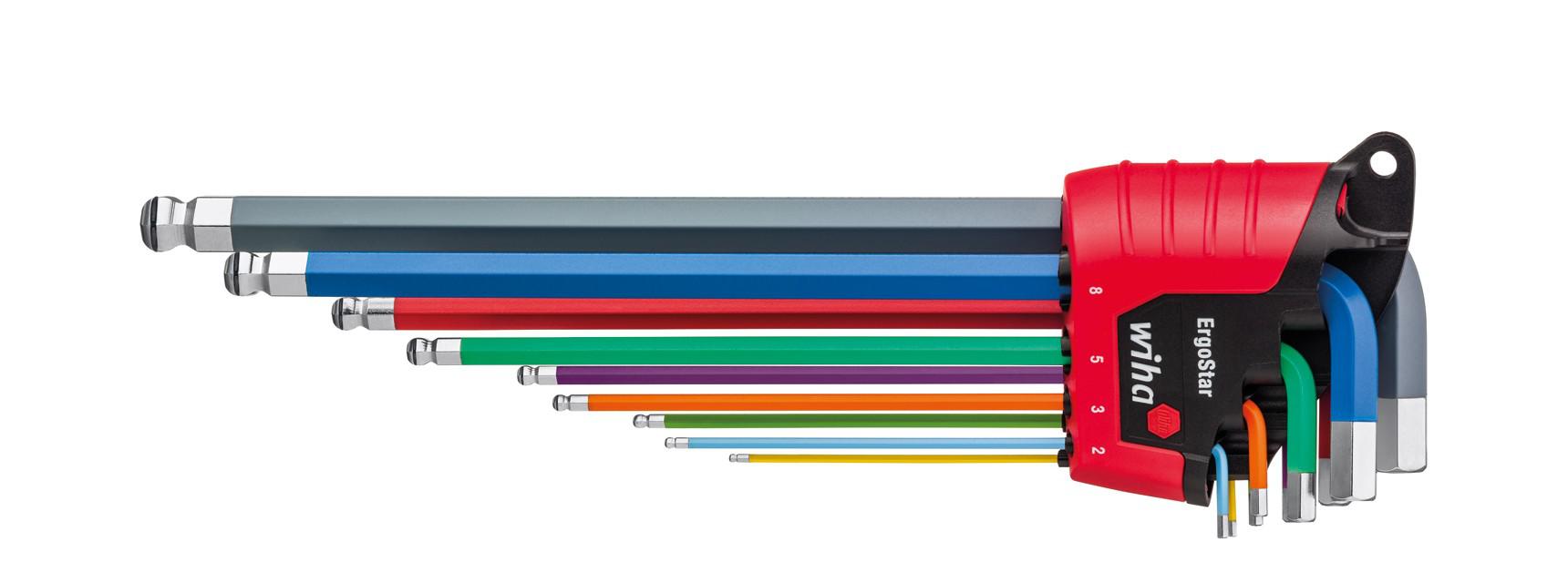 Набор штифтовых ключей в держателе ErgoStar SB 369R E9F WIHA 41980