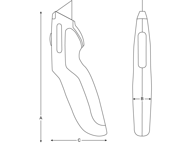 картинка Нож с выдвижным лезвием BAHCO KGAU-01 от магазина "Элит-инструмент"