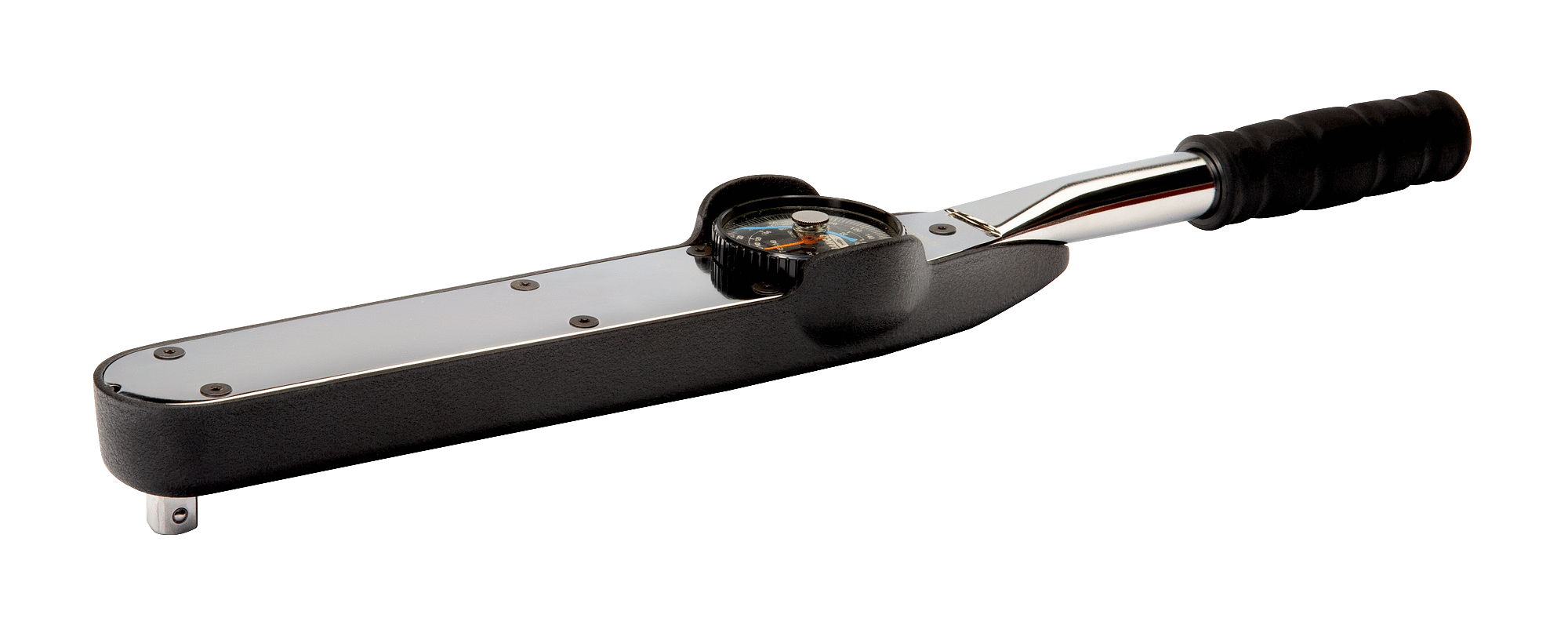 Механический динамометрический ключ с циферблатной шкалой, головкой с фиксированным квадратным хвостовиком и пластмассовой рукояткой BAHCO 7454-70