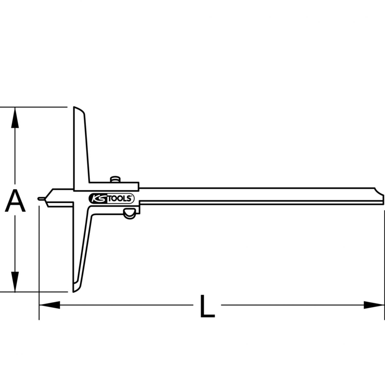 картинка Штангенглубиномер с измерительным стержнем, 0-80 мм от магазина "Элит-инструмент"