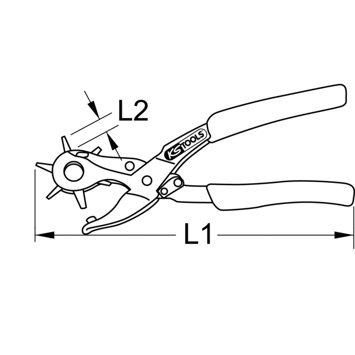 картинка Револьверные клещи, регулируемые с помощью рукоятки, 250 мм от магазина "Элит-инструмент"
