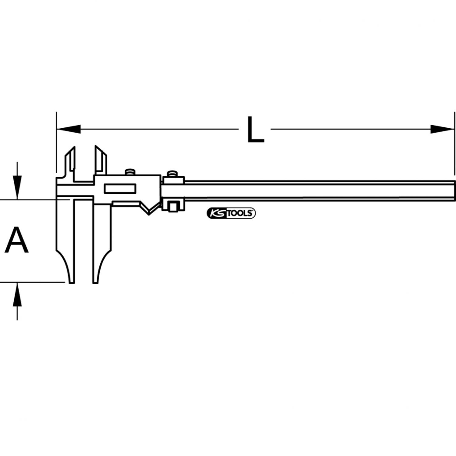 картинка Штангенциркуль для мастерских без острия, 0-1000 мм от магазина "Элит-инструмент"