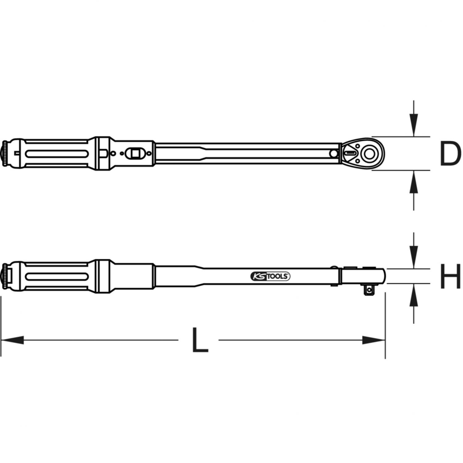 картинка Динамометрический ключ ERGOTORQUE®precision 1/4'' с трещоткой, 5-25 Нм от магазина "Элит-инструмент"