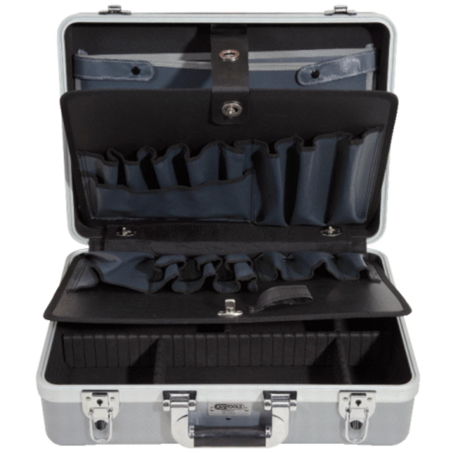 Жесткий чемодан для инструментов из АБС-пластика с алюминиевой рамой, 471x338x154 мм