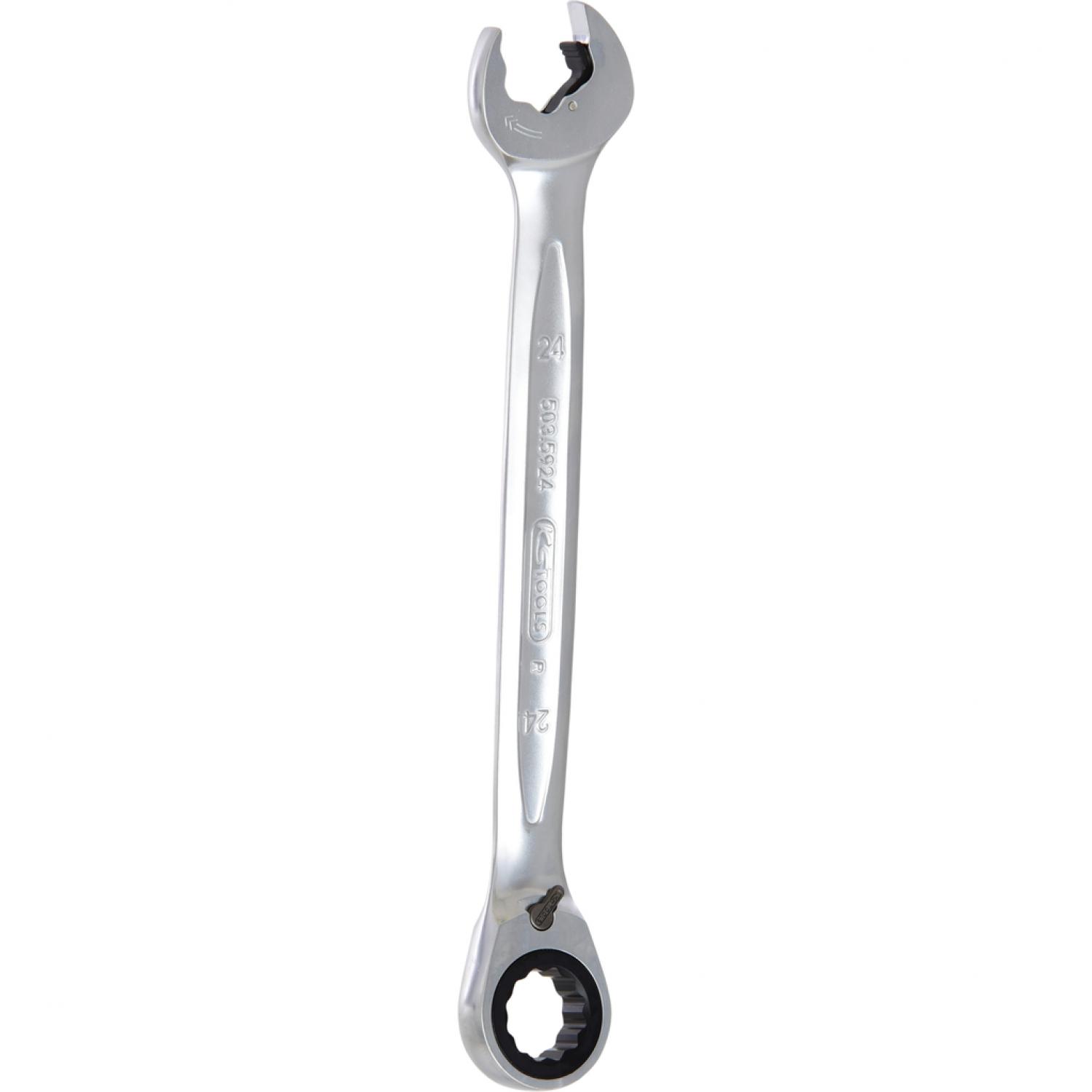 картинка Комбинированный ключ с трещоточным зевом DUO GEARplus, 24 мм, переключаемый от магазина "Элит-инструмент"