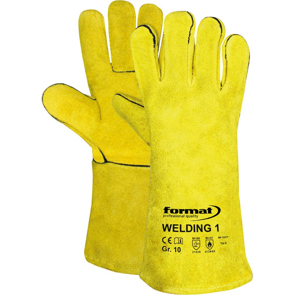 Сварочная перчатка WELDING 1, размер.10, FORMAT 3241 0010 Fplus