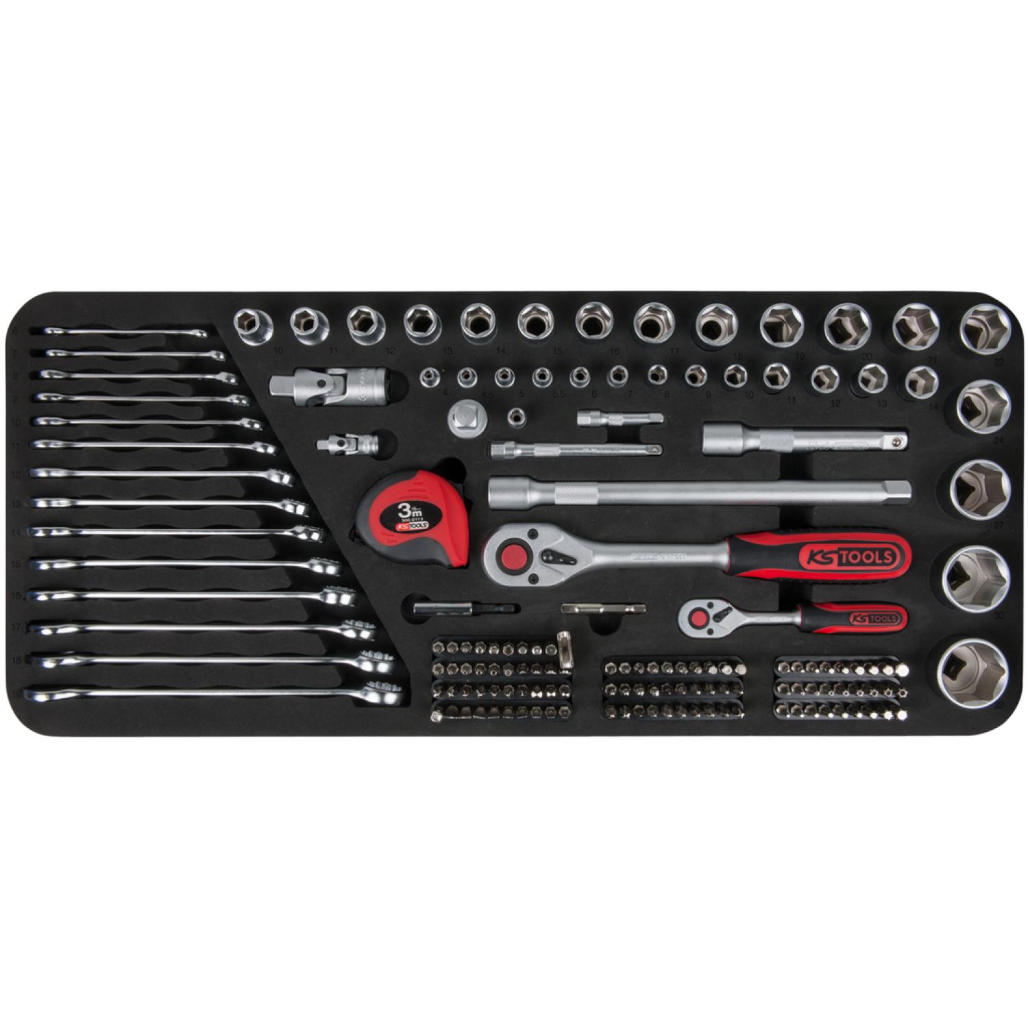 картинка TOOLBOX комплект торцовых и комбинированных ключей, 154 шт от магазина "Элит-инструмент"