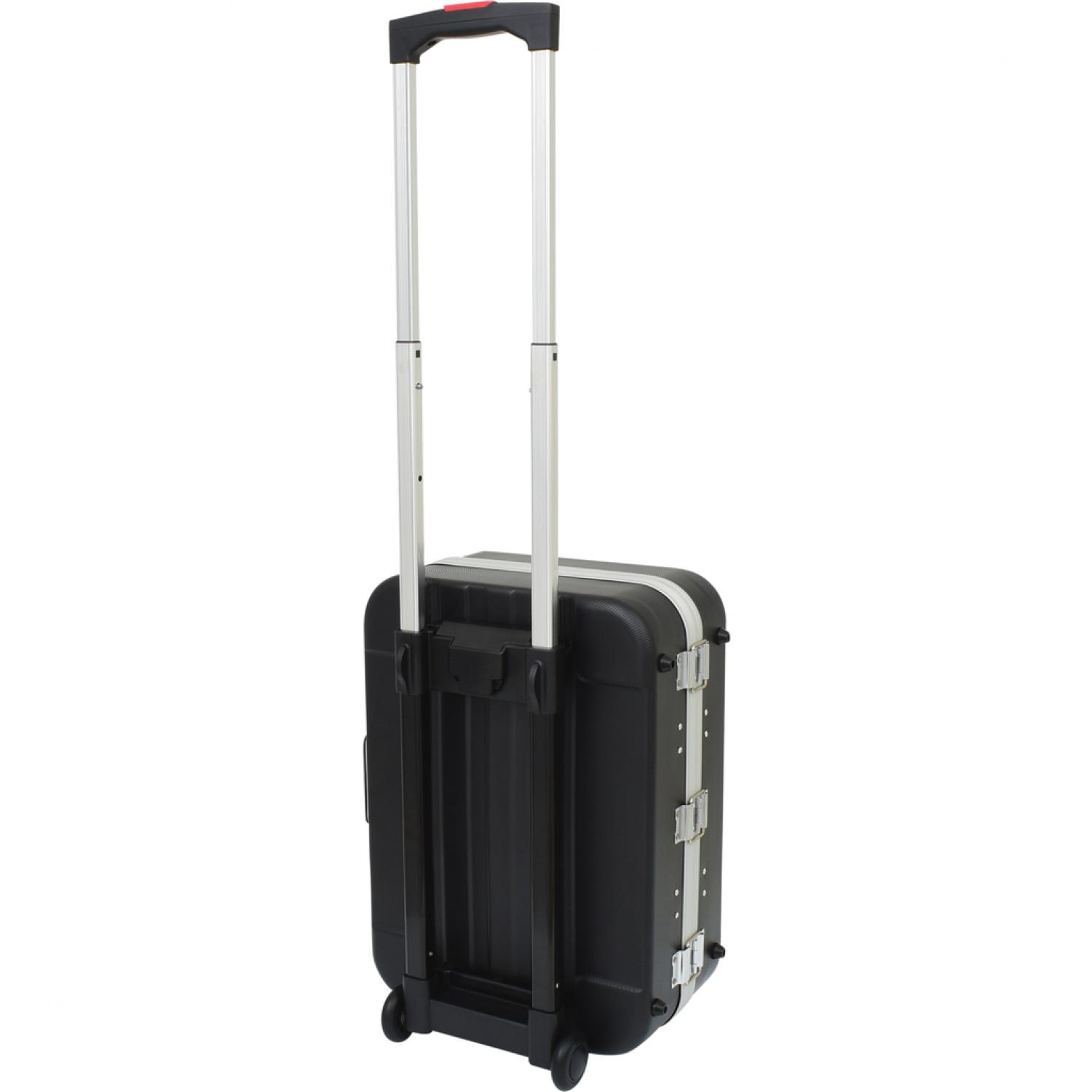 картинка Жесткий чемодан из АБС-пластика с телескопической тележкой от магазина "Элит-инструмент"