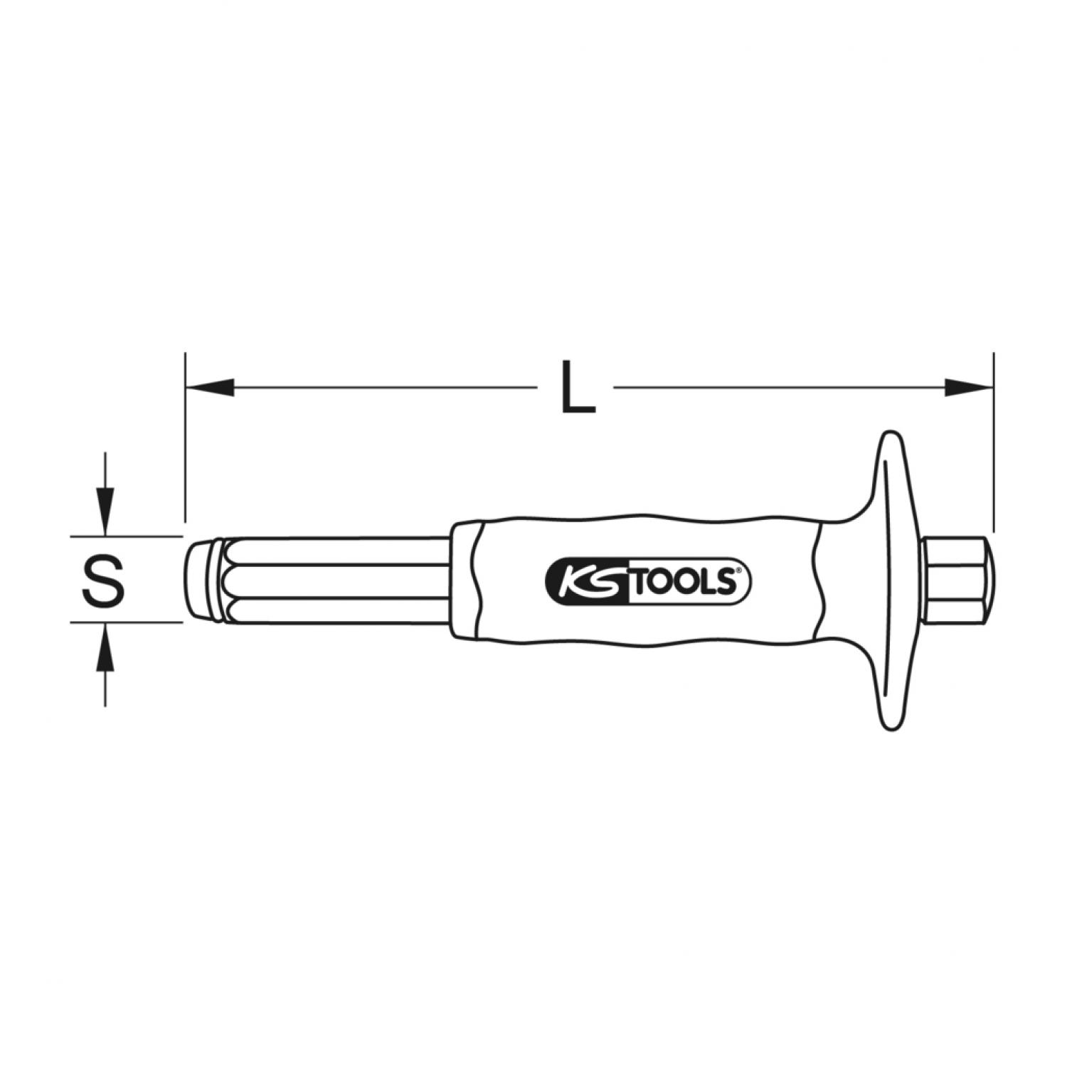 картинка Монтажный инструмент для забивания с защитной рукояткой от магазина "Элит-инструмент"