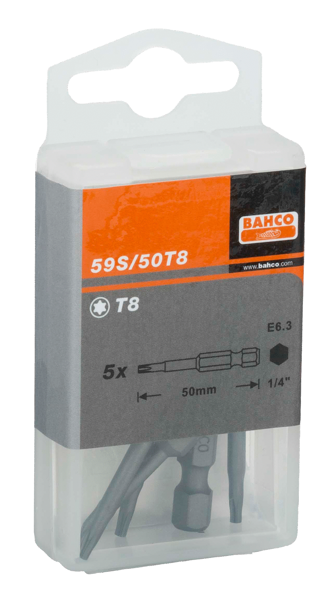 картинка Стандартные биты для отверток Torx®, 50 мм BAHCO 59S/50T40-2P от магазина "Элит-инструмент"