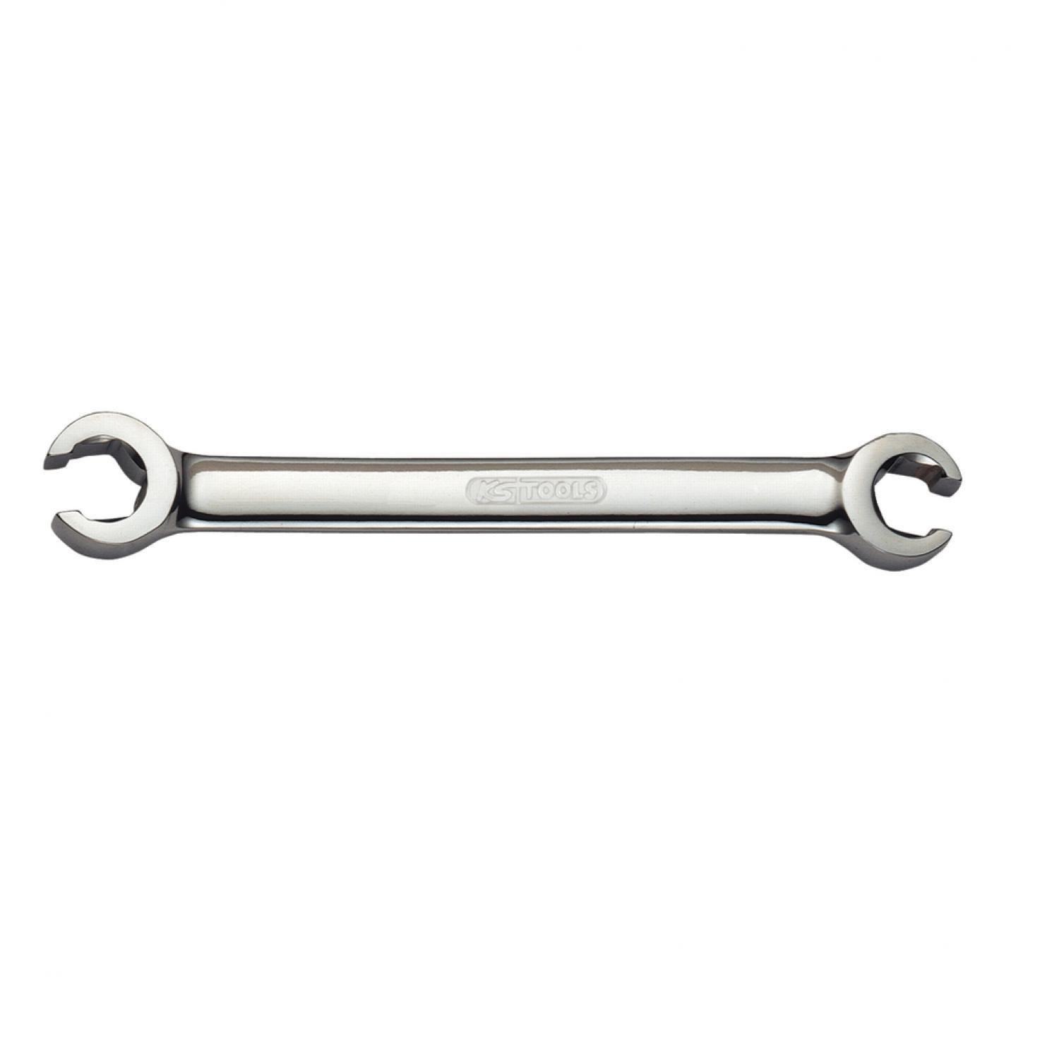 картинка Открытый двусторонний накидной ключ CHROMEplus, изогнутый, 24х27 мм от магазина "Элит-инструмент"