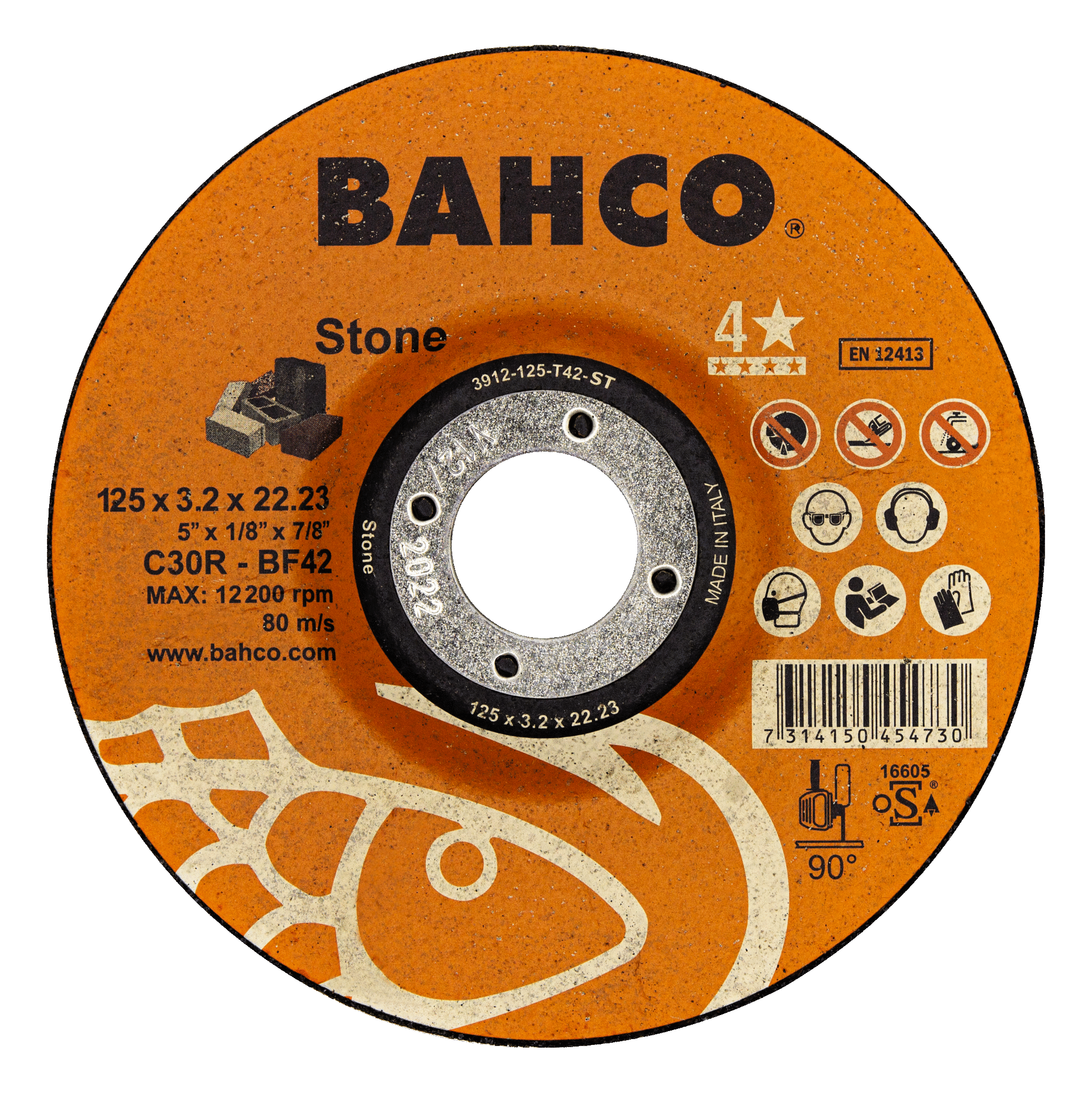 картинка Высокопроизводительные дисковые пилы для строительства и работы с камнем 180 x 3.2 x 22.23mm BAHCO 3912-180-T42-ST от магазина "Элит-инструмент"