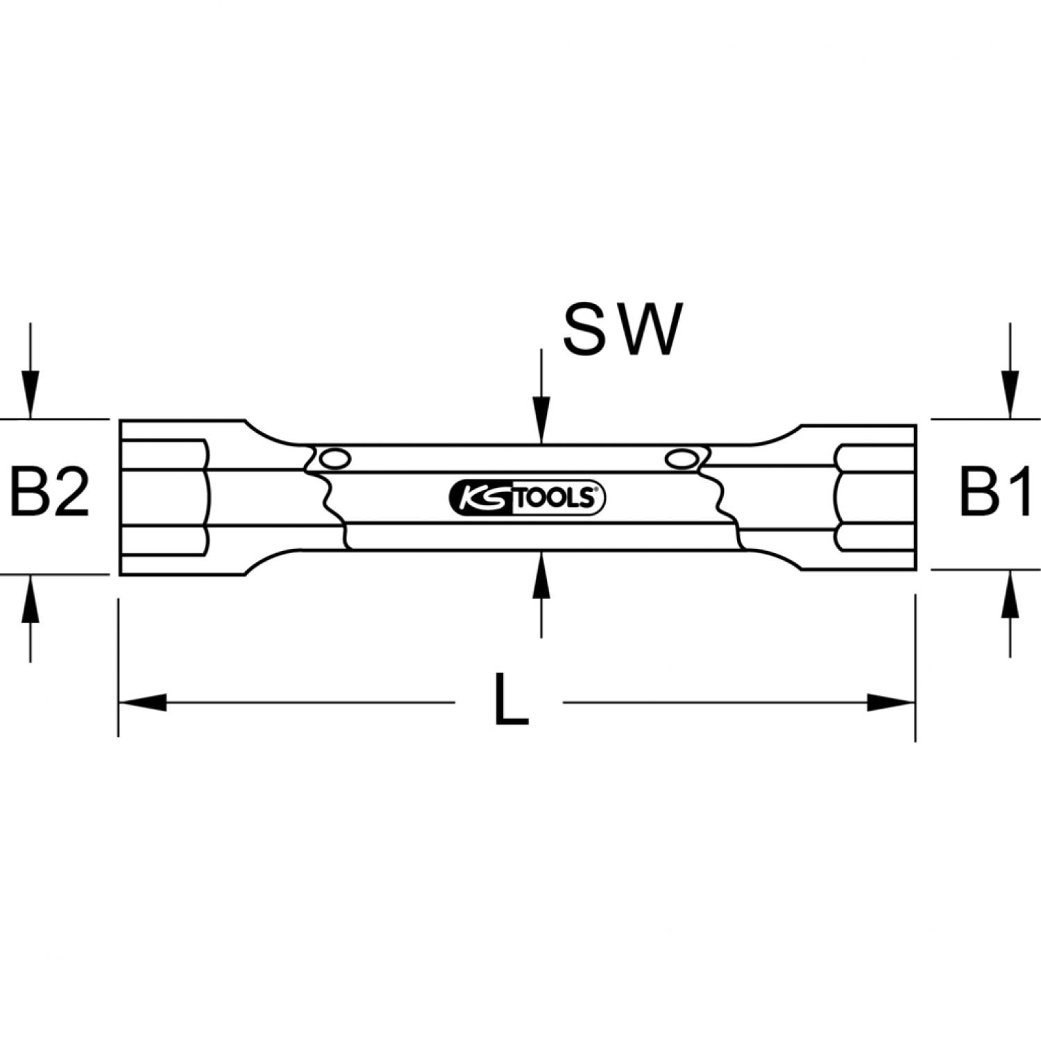 картинка Двусторонний торцовый ключ ULTIMATEplus, 6х7 мм от магазина "Элит-инструмент"