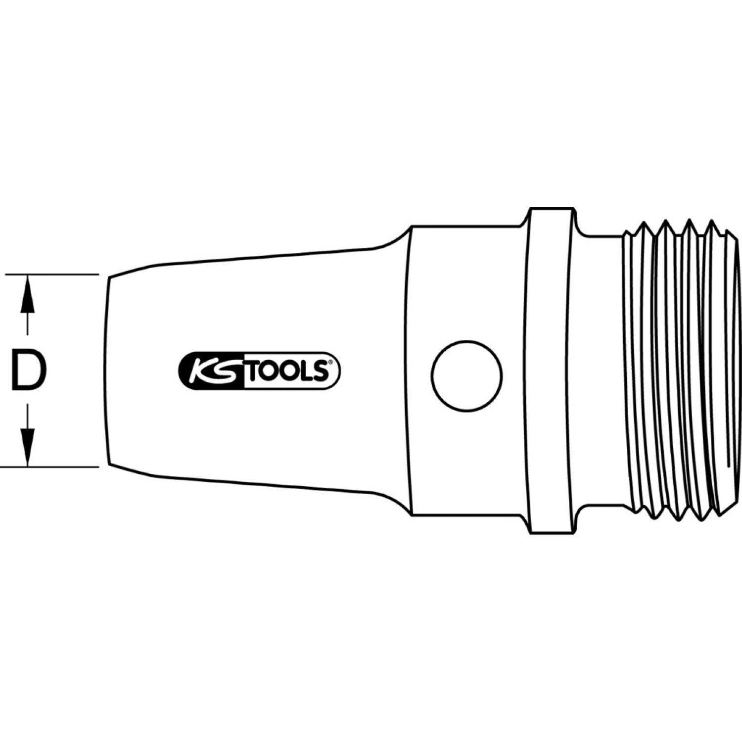 картинка Штанцевый нож для вырубки кольцевых образцов с резьбовым креплением, Ø 3 мм от магазина "Элит-инструмент"