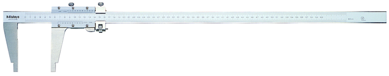 картинка Штангенциркуль нониусный, скруглённые губки, 0-600мм, 0,02мм, с микроподачей, Metric Mitutoyo СМ60 160-101  от магазина "Элит-инструмент"