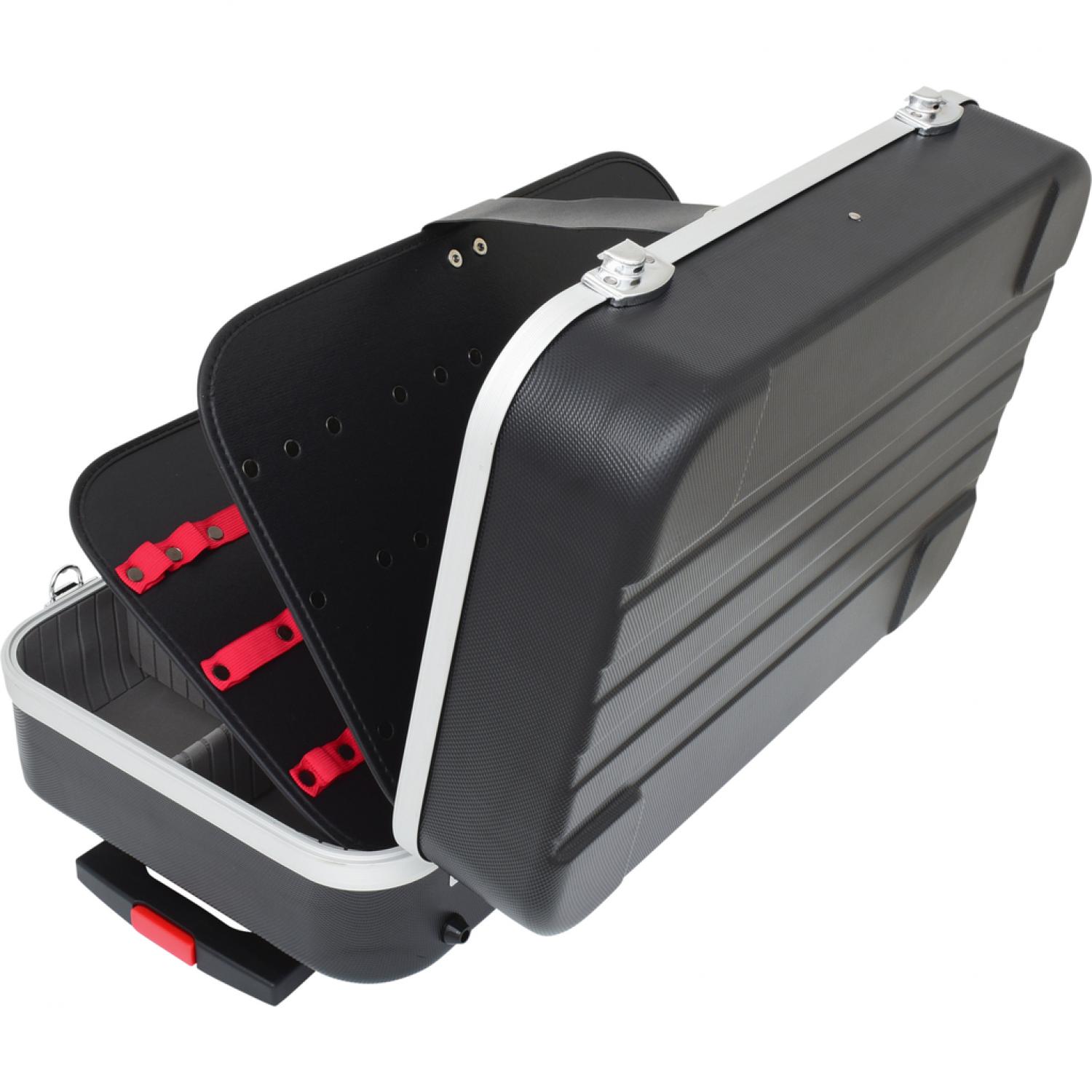 картинка Жесткий чемодан из АБС-пластика с телескопической тележкой от магазина "Элит-инструмент"