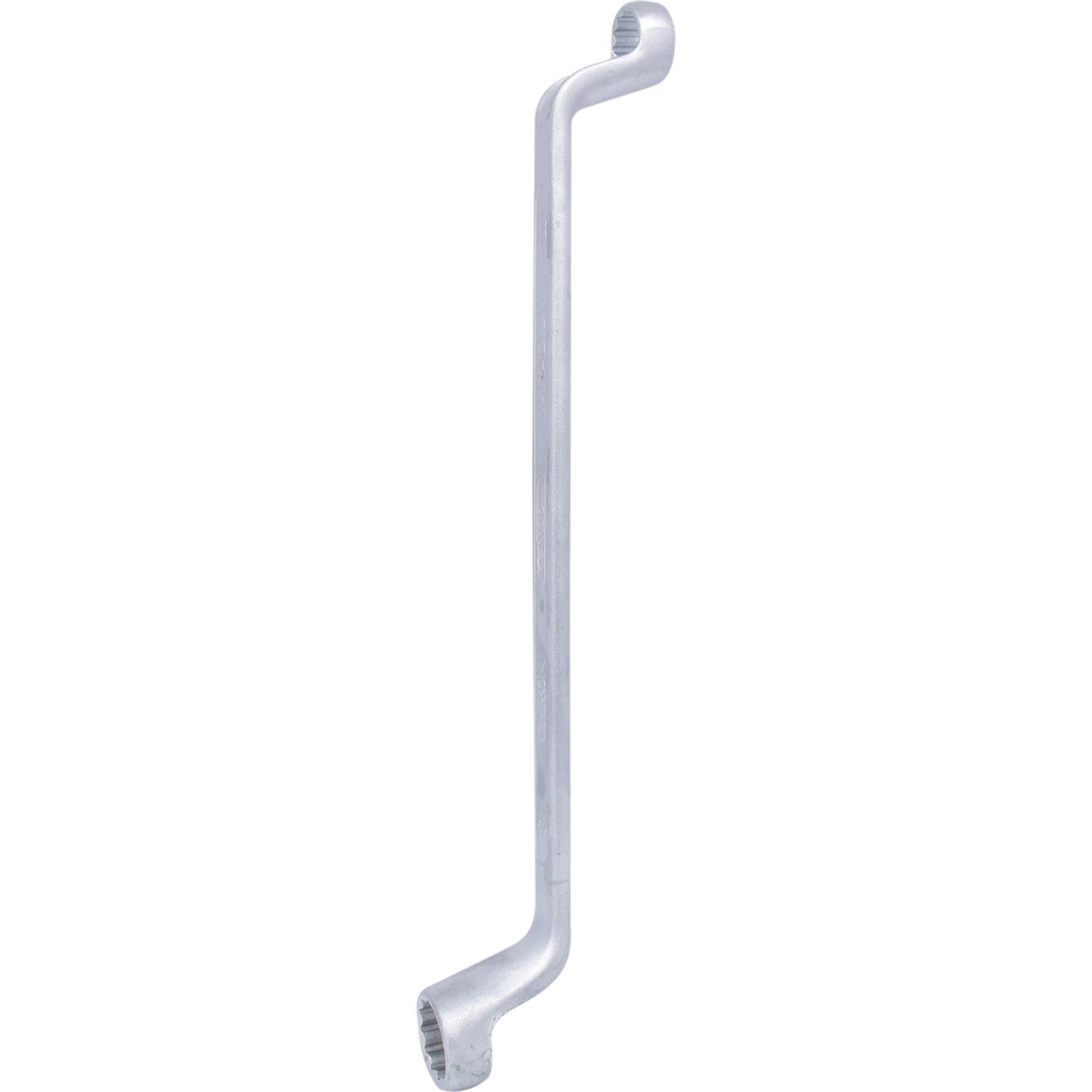 картинка Двусторонний накидной ключ, изогнутый, 13x17 мм подвеска от магазина "Элит-инструмент"