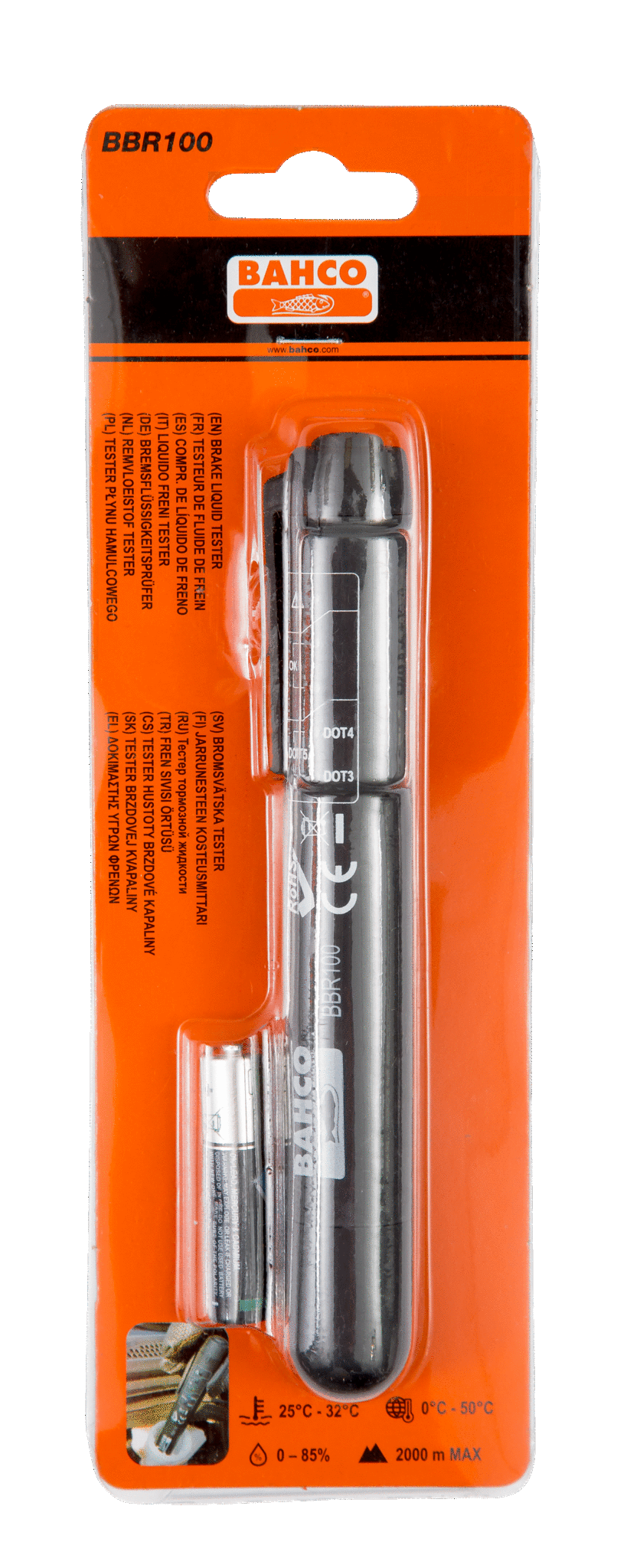 картинка Тестер для проверки тормозной жидкости BAHCO BBR100 от магазина "Элит-инструмент"