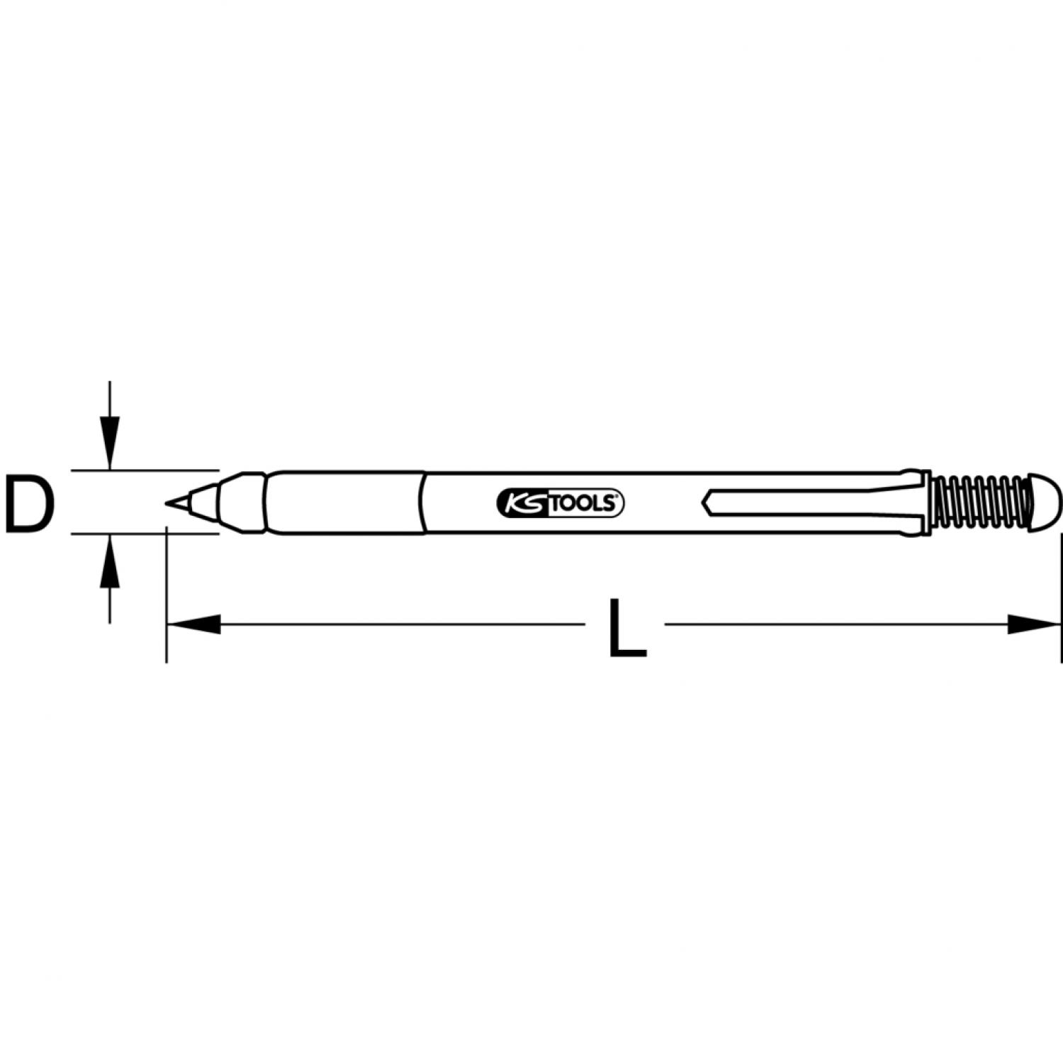 картинка Разметчик в виде шариковой ручки, 150 мм от магазина "Элит-инструмент"