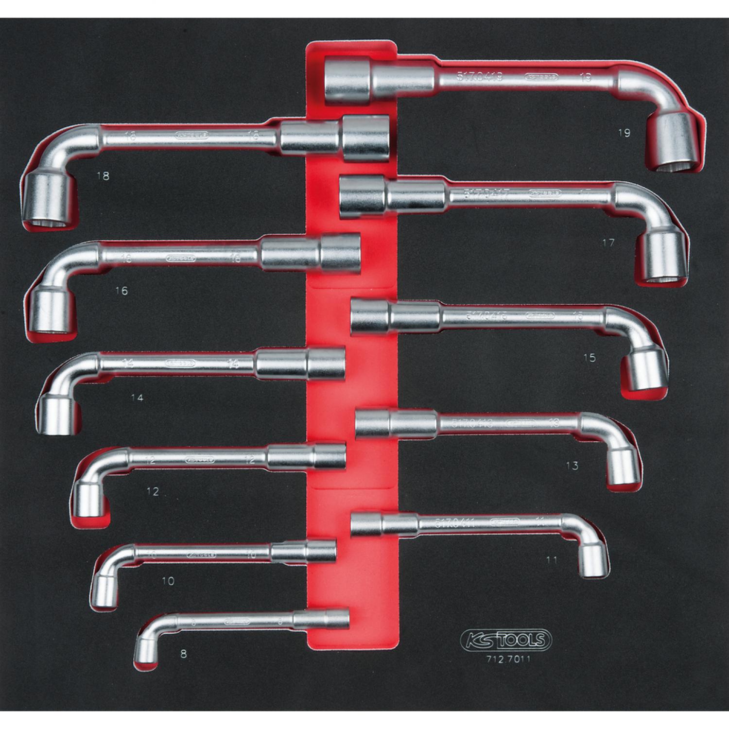 картинка Комплект Г-образных трубчатых ключей SCS, 11 шт, во вкладке на 2/3 инструментального ящика от магазина "Элит-инструмент"