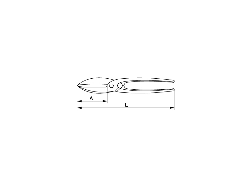 картинка Ножницы для прямого реза испанского типа BAHCO 8692 от магазина "Элит-инструмент"